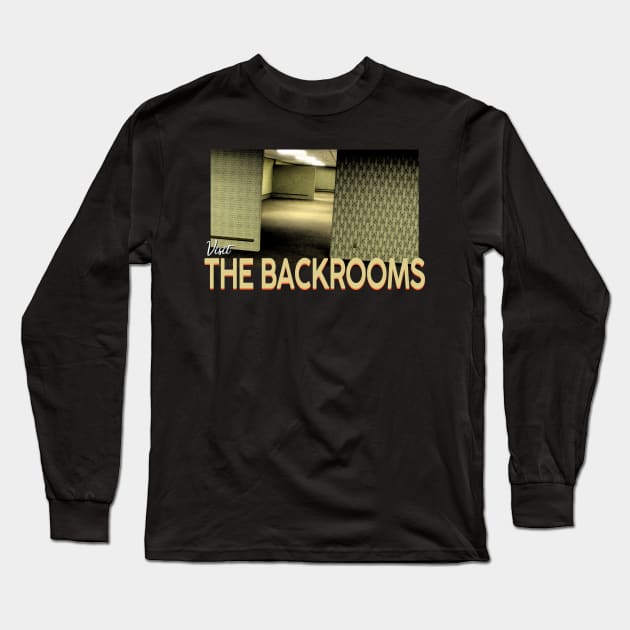 Visit The Backrooms Long Sleeve T-Shirt by giovanniiiii